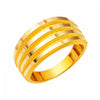 4-reihiger Ajda Ring aus 14 Karat Gelbgold