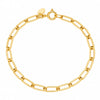 Paperclip-Armband aus 14 Karat Gold | 19 cm