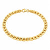 Damenarmband mit Ähren-Design aus 14 Karat Gelbgold | 18 cm