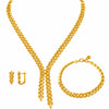14 Karat Goldschmuckset mit Ähren-Design
