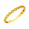 Burgu Ring aus 14 Karat Gelbgold | Gedrehter Goldring