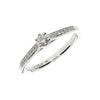 DIAMANTRING - Weissgold Ring - B403P 0,14
