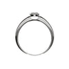 DIAMANTRING MIT BLAUEM SAPHIR - Weissgold Ring - B166P Sa