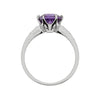 AMETHYSTRING MIT SAPHIREN - Weissgold Ring - B278P