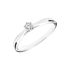 DIAMANTRING - Weissgold Ring - B198P - 0,10