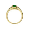 DIAMANTRING MIT SMARAGD - Gelbgold Ring - B352P Y Em