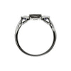 DIAMANTRING MIT BLAUEM SAPHIR - Weissgold Ring - B284P