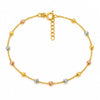 Damenarmband mit Goldkugeln aus 14 Karat Gelbgold | 19 cm