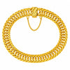 Durchbrochenes Panzerarmband aus 22 Karat Gelbgold