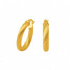 Gedrehte Creolen aus 22 Karat Gold | 4,26 g