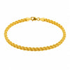 Gedrehtes Kettenarmband aus 14 Karat Gelbgold | 19 cm