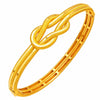 Armreif mit Liebesknoten-Design aus 14 Karat Gelbgold