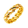 Mersin Burgusu Ring aus 14 Karat Gelbgold | Gedrehtes Design Goldring