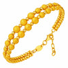 Moderner sportlicher Armreif aus 14 Karat Gelbgold