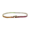 ARMBAND - Weissgold Armband - Tennis Bracelet - 51 x 0,15 FS - TW 7,65 ct