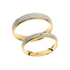 Eheringe/Trauringe - Gelb und Weissgold Trauringe - F603(F&M)