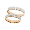 Eheringe/Trauringe - Rosé und Weissgold Trauringe - R1437