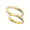 Eheringe/Trauringe - Gelb und Weissgold Trauringe - R1272