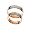 Eheringe/Trauringe - Rosé und Weissgold Trauringe - P20