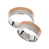 Eheringe/Trauringe - Rosé und Weissgold Trauringe - R164