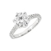 Verlobungsring mit synthetischem Moissanit - Ring - B518P SM