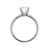 VERLOBUNGSRING MIT SYNTHETISCHEM MOISSANIT - Weissgold Ring - B421P SM