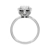 VERLOBUNGSRING MIT SYNTHETISCHEM MOISSANIT - Weissgold Ring - B433P SM