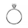 VERLOBUNGSRING MIT SYNTHETISCHEM MOISSANIT - Weissgold Ring - B3873P SM 1,39