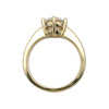 VERLOBUNGSRING MIT SYNTHETISCHEM MOISSANIT - Gelbgold Ring - B435P SM 1,75 Y
