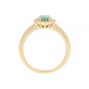 VERLOBUNGSRING MIT SYNTHETISCHEM MOISSANIT - Gelbgold Ring - B3681P SM