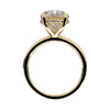 VERLOBUNGSRING MIT SYNTHETISCHEM MOISSANIT - Gelbgold Ring - B387P SM 6,0 / custom