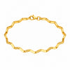 Zickzack Design Damenarmband aus 14 Karat Gelbgold