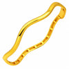 Armreif mit Zickzack-Design aus 14 Karat Gelbgold